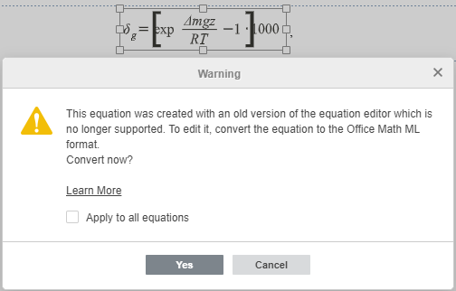 Math equations