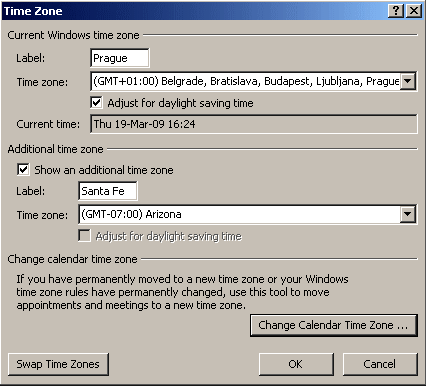 outlook_time_zone_setting