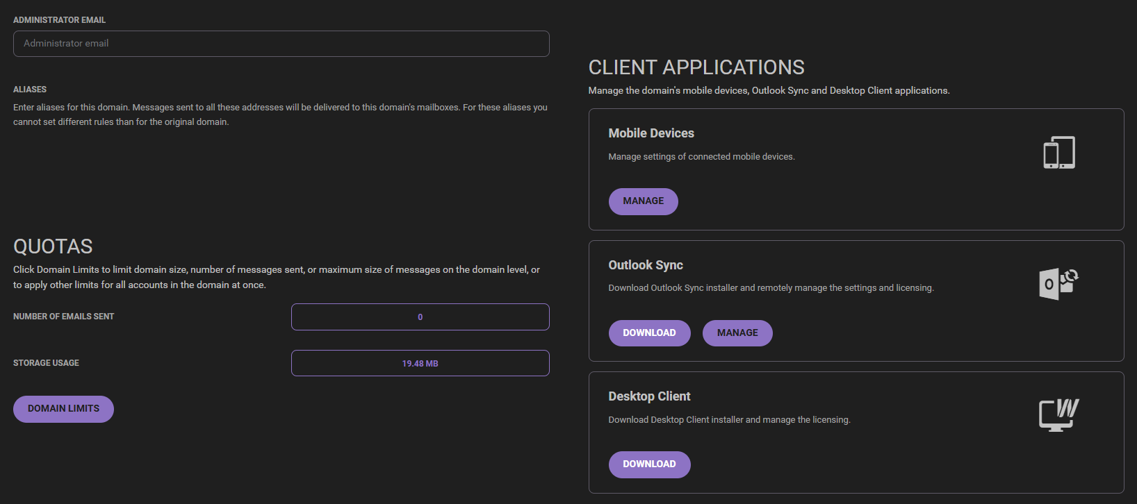 Properties tab – General settings and permissions