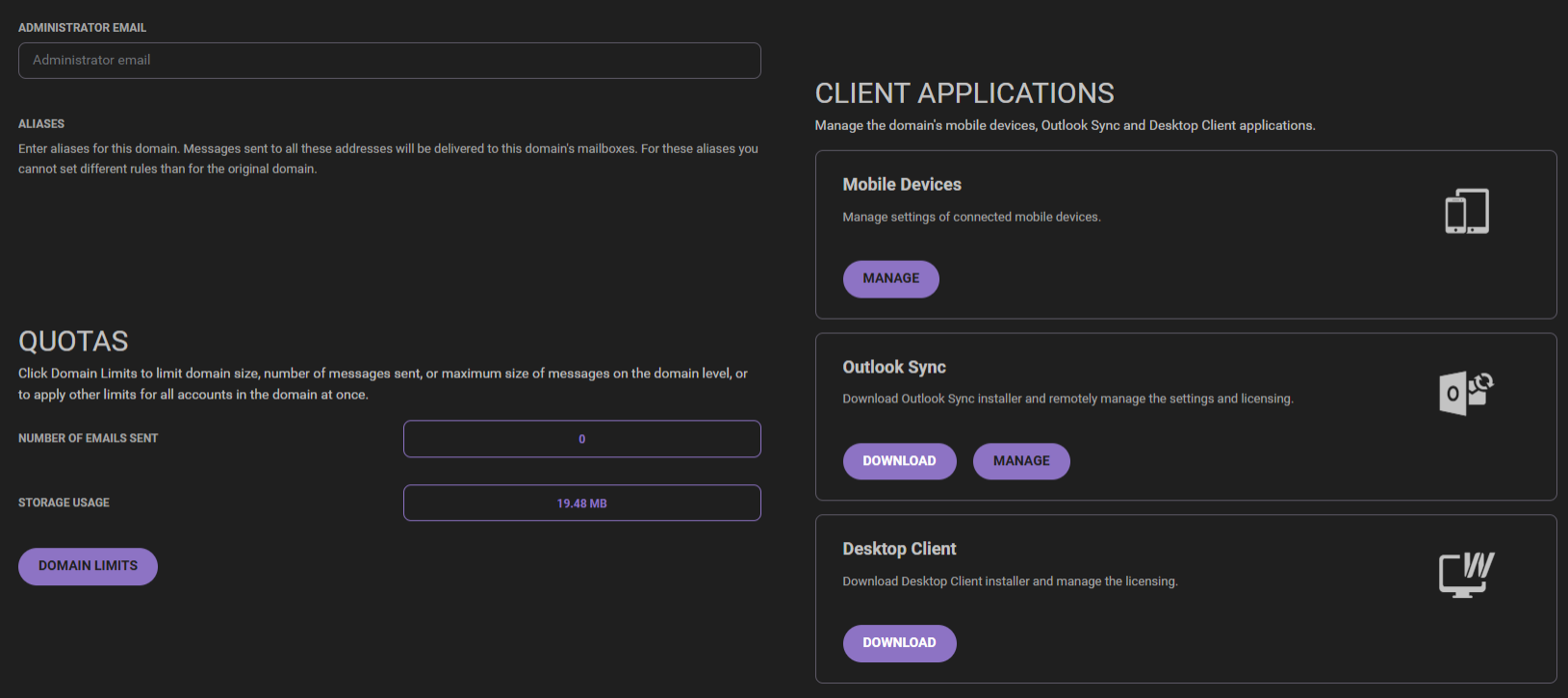 Properties tab – General settings and permissions