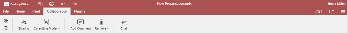 Collaboration tab