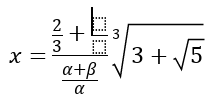 Math equations
