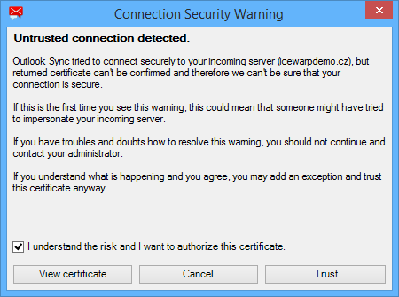 How to manage connection certificates