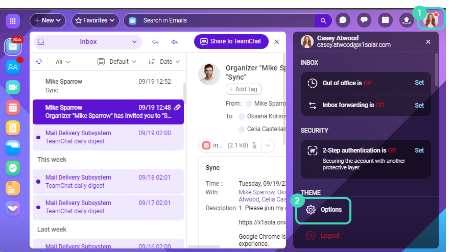 How to send an email from multiple accounts